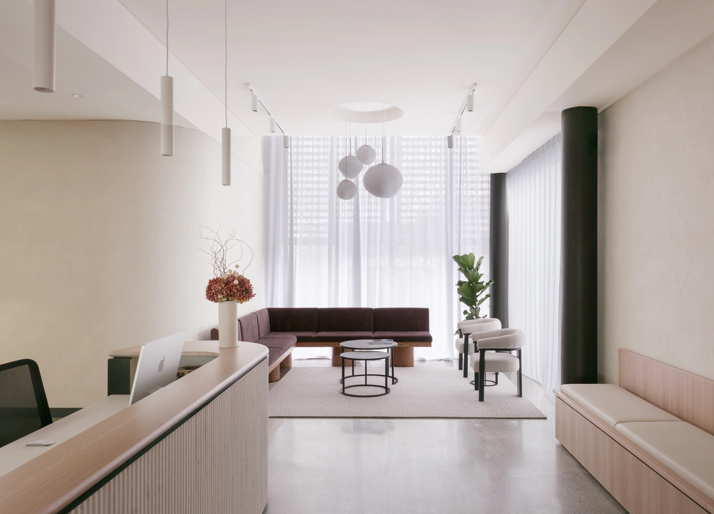 The Dermatology Group reception and waiting area
