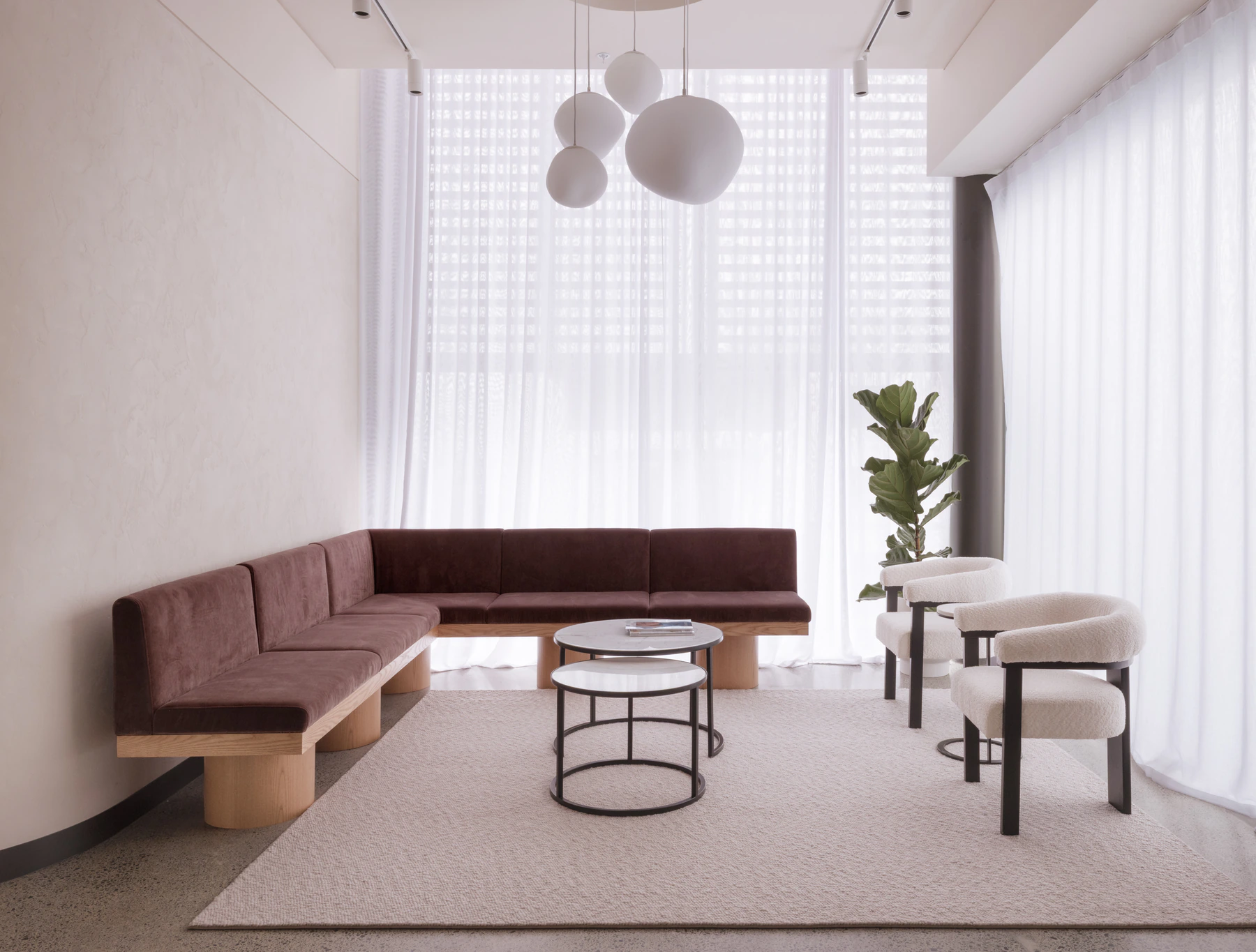 The Dermatology Group interior lounge seating